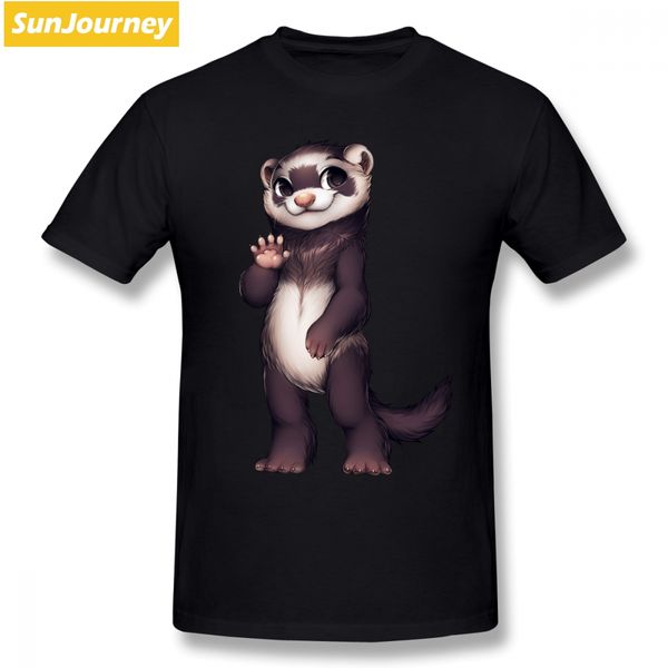 

cartoon european ferret t shirt short sleeve custom t-shirts summer harajuku big size cotton men t-shirt sport hooded sweatshirt hoodie