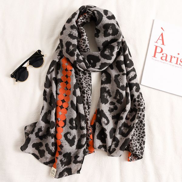 

новый дизайн бренд шарф женщин леопарда спринт зимы теплые хлопковые шарфы платки обертывания дамы пашмины пляжных палантины хиджабы y201007, Blue;gray