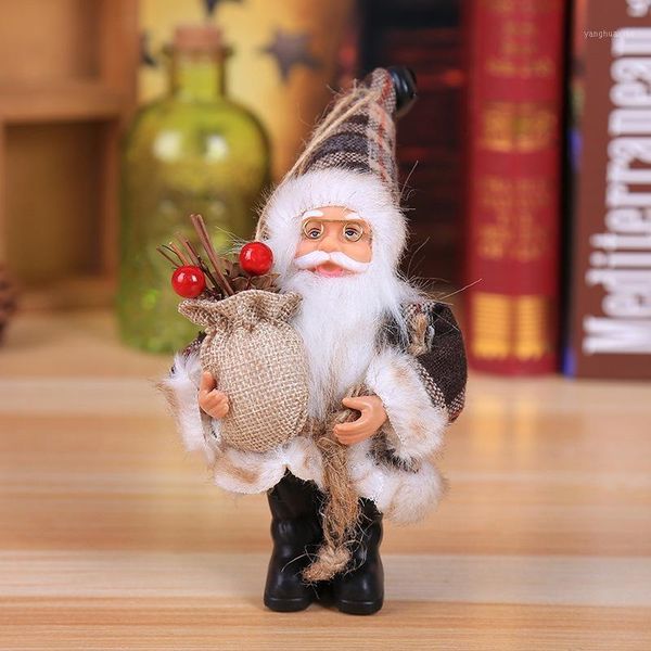 

christmas decorations mini standing santa clause doll for home indoor table decoration ornaments tree holiday gift1