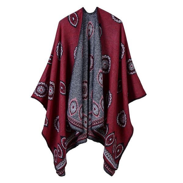 

6 цветов платки femme осень зима теплая мода шарф шаль для 50acrylic и 50polyester пончо 130150cm палантин шаль wmtsvo lottery2010, Blue;gray