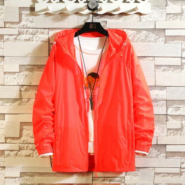 

2020 summer men red skin jacket men quick dry sun protect hooded jacket cycling travel coat anti-uv beach outwear s-3xl, Black;brown