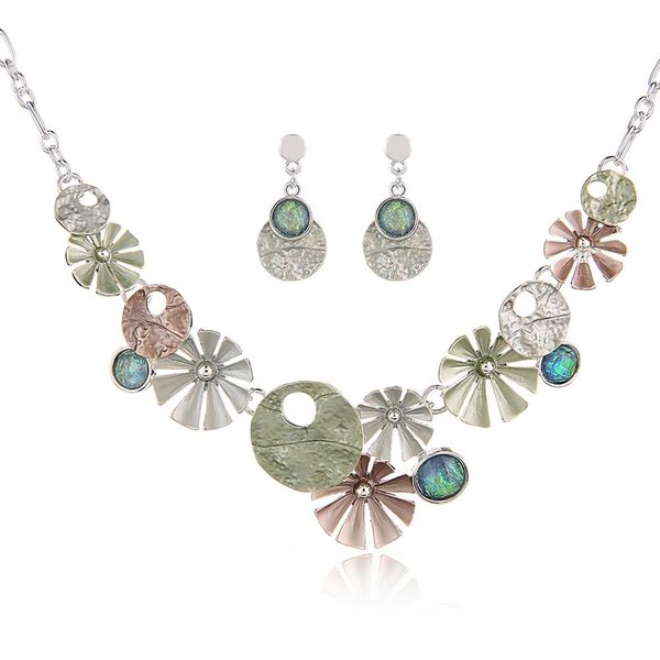 

jewelry set statement resin bridal jewelry sets african pink gold silver chain choker necklace earrings for women