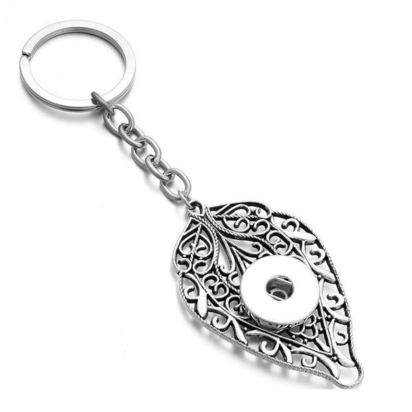 

new snap jewelry 12mm 18mm snap key chains for keyring women gifts girl leaf keychain bag penda qyllcb