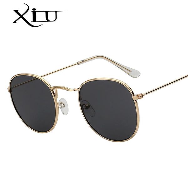 

xiu овальный оттенки brand cолнцезащитные очки мужчины женщины ретро урожай sunglass горячие продажи металла очки uv400, White;black