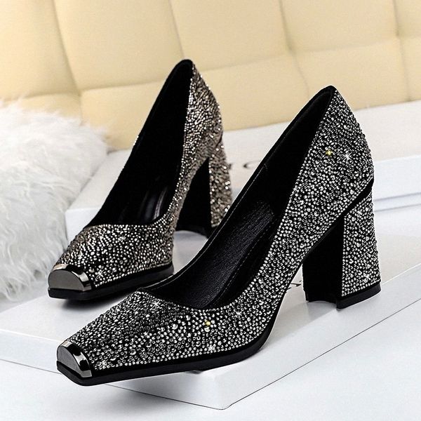 

2020 women high heel shoe woman pump wedding heel sandal comfortable square heel footwear zapatos de mujer size #wq2v