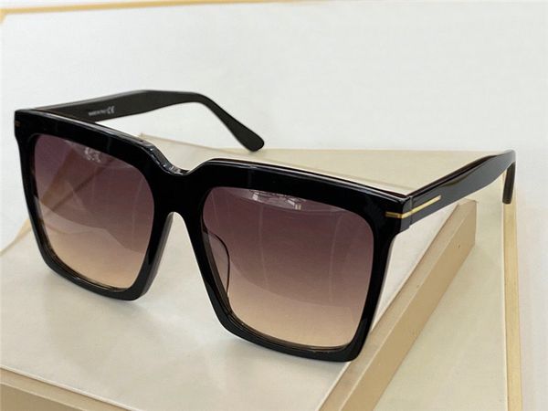 

new fashion design woman sunglasses 764 large square plate frame avant-garde popular style uv400 protective glasses, White;black