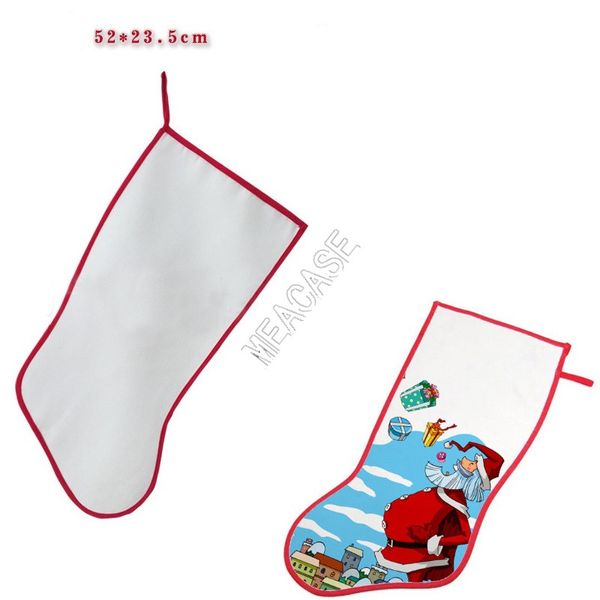 

christmas decoration sublimation thermal transfer christmas stocking socks blank diy xmas supplies heat transfer material d102906