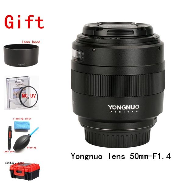 

yongnuo yn50mm f1.4 standard prime lens большой апертурой автофокусировка (af) / ручная фокусировка (mf) 50мм объектив для canon eos камеры