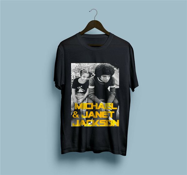 

janet jackson and michael jackson t-shirt size s-2xl round neck tee shirt sport hooded sweatshirt hoodie