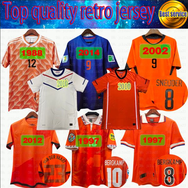 

1988 89 91 95 1996 soccer jersey retro netherlands marco van basten gullit 97 98 voetbal shirt seedorf bergkamp holland kluivert robben 2012, Black;yellow