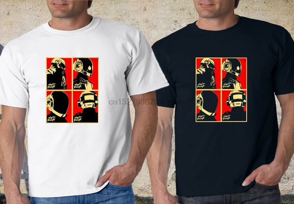 

daft punk dj techno electronic dance rock music ban black &amp white t shirt xs-3xl sport hooded sweatshirt hoodie