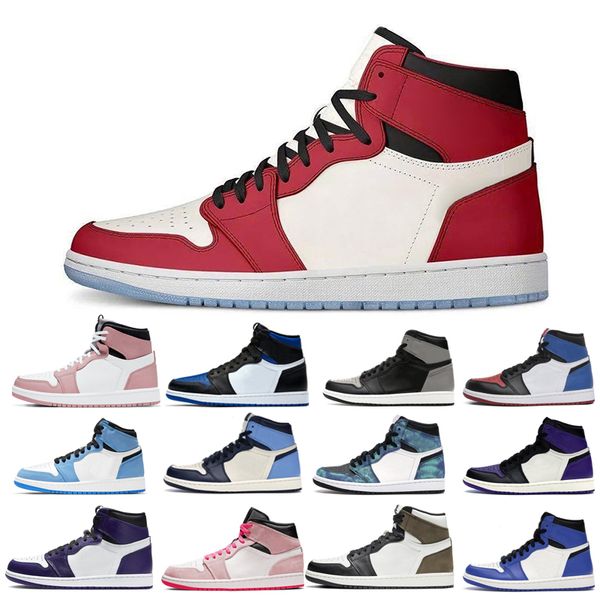 

2022 1s man's basketball shoes man turbo green unc obsidian tie dye court purple toe jack university blue what the shadow quality