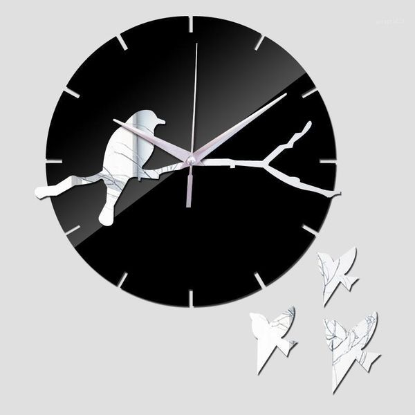 

new home decor wall clock single clocks living room quartz multi-piece set geometric needle face1
