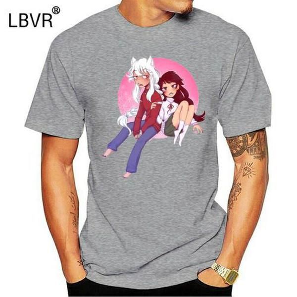 

напечатанные мужчины майка хлопок тенниску о-образный вырез с коротким рукавом нового стиль inuyasha inuyasha футболка (2, White;black