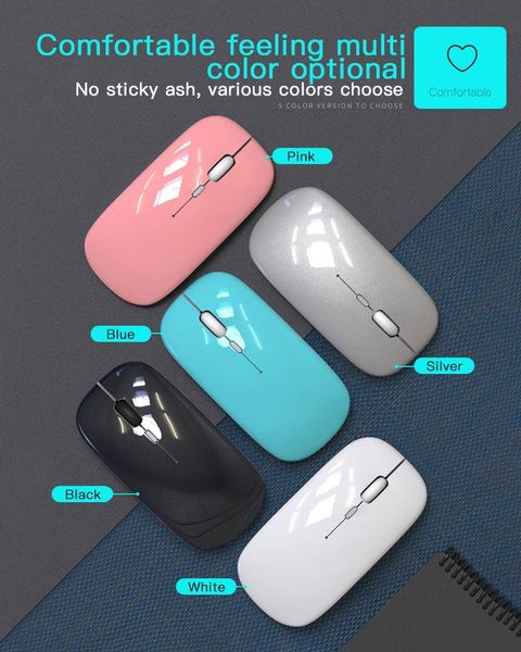 

wireless mouse computer bluetooth mouse silent mause rechargeable ergonomic 2.4ghz usb optical mice for lappc