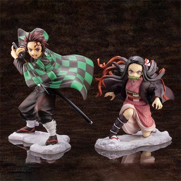 

17cm demon slayer kimetsu no yaiba nezuko kamado tanjirou action figure anime figure model toys collection doll gift 1008