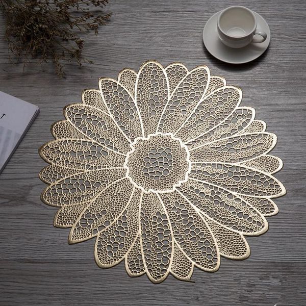

table mat placemats octagonal hollow waterproof non slip table mats heat insulated pad coaster home decoration dinner placemat bbyizo