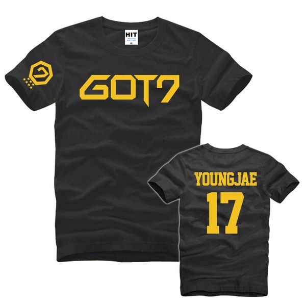 

got7 youngjae 17 printed mens men t shirt tshirt fashion 2016 new short sleeve t shirt tee camisetas hombre sport hooded sweatshirt hoodie