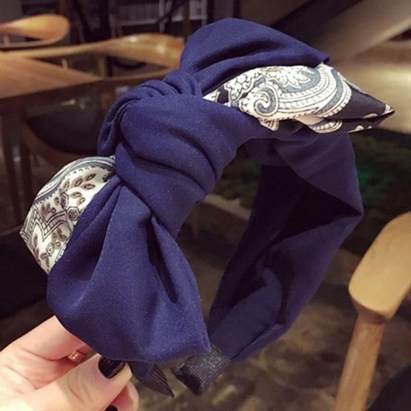 

hair clips & barrettes multicolor fabric bowknot headband for women hairwear elegant lady adornos pelo accessories jewelry, Golden;silver