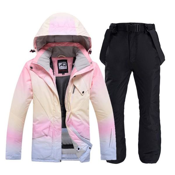 

ski suit winter warm snowsuit thermal windproof ski coat sportswear cycling jacket bicycle cloth cycling pants