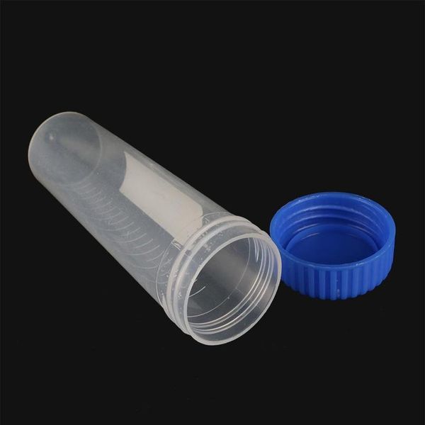 

10 pcs 50ml screw cap cone bottom centrifuge tube with scale sample vial container laboratory jllmjq