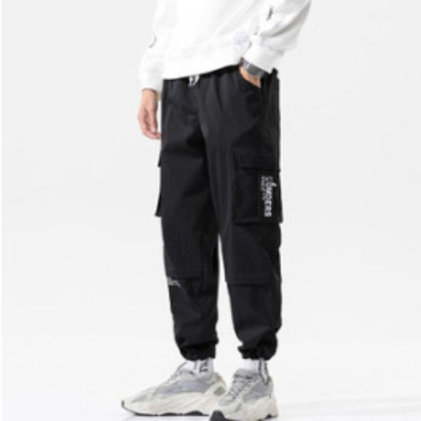 

eruft 20 size sports men loose trendy large new nine nine ninth pantspocket pants slim-fit nine-point overalls dad pants for quick-drying qg, Blue