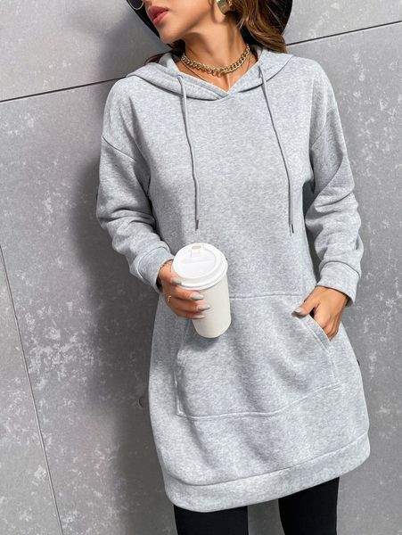 

drop shoulder drawstring hoodie i2co#, White;black