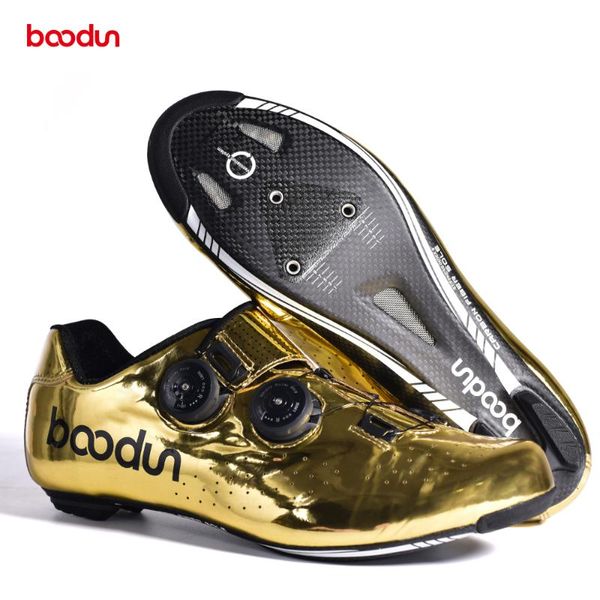 

cycling footwear self-locking tyrant gold road shoes bike carbon fiber ultralight professional bicycle racing, Black