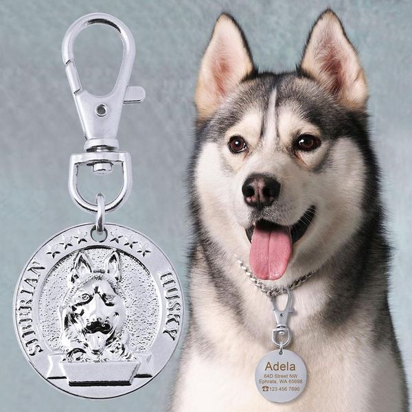 

personalized dog id tag engraved customized pet dog collar accessories decoration anti-lost pet n sqcfdv
