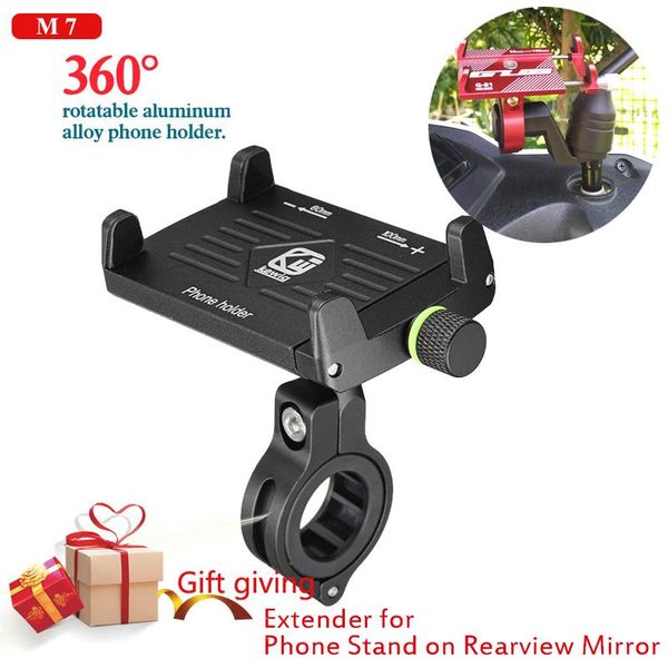 

aluminum alloy mobile phone holders stands bike bicycle motorcycle mobile phone holder suitable rearview mirror extender stand wmtgmi