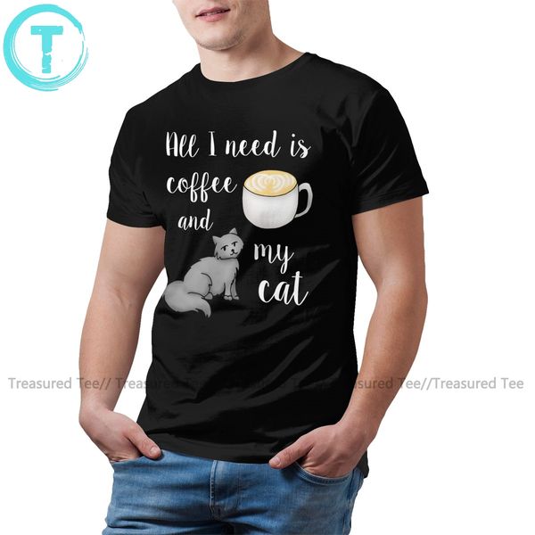 

black cat all i need is coffee short sleeve 5x basic men fun graphic cotton hoodie designers t shirts sweatshirt