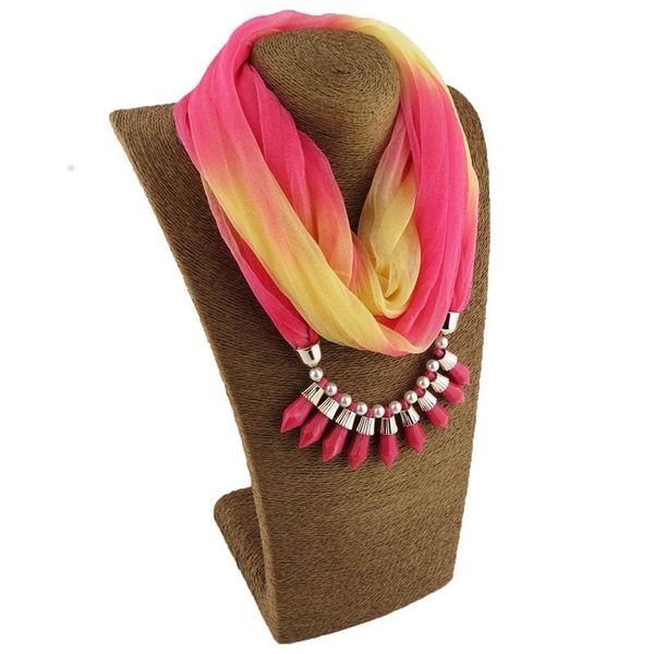 

runmeifa мода женщин подвески украшения ожерелье cylindrica подвеска шарф пружинные high grade бали ткани шарф шифоновый pure color wmtatp, Blue;gray