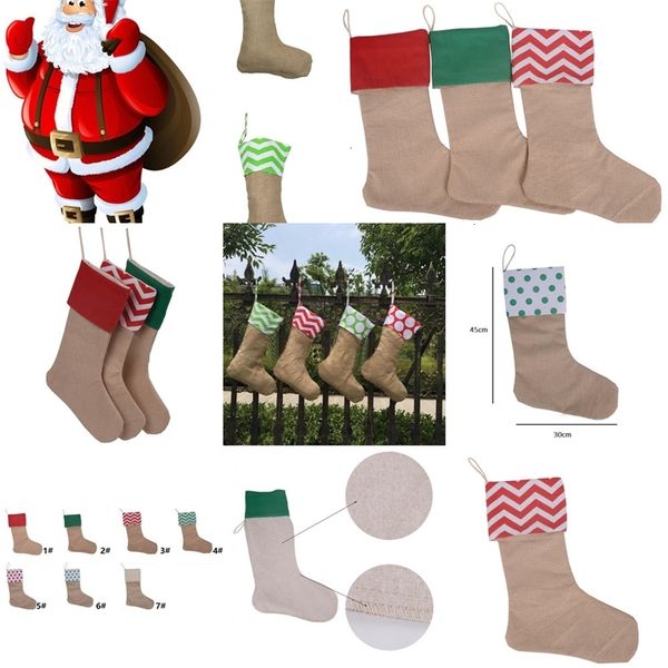 

12*18inch gift canvas xmas stocking fashioncypdchristmas decorative socks bagsnwwru6ob