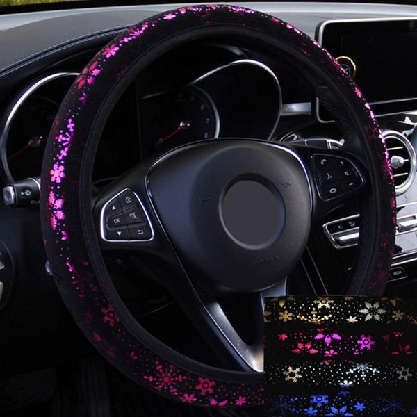 

leepee car steering wheel cover shiny snowflake universal diameter 38cm car-styling car steering-wheel covers accessories