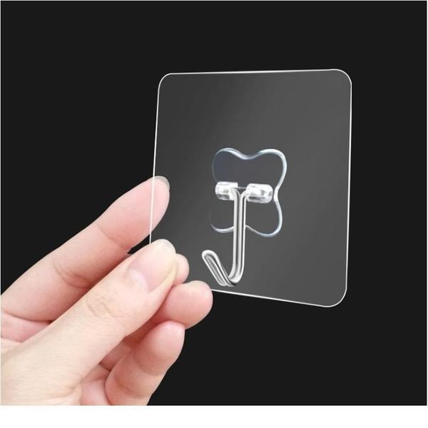 

2/5/10/20pcs strong suction cup hook transparent storage hook sticky hook waterproof adhesive hanger kitchen suc bbybap