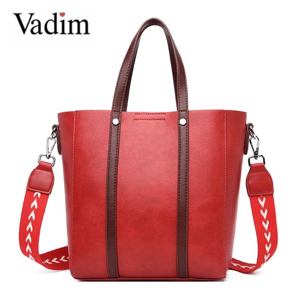 

vadim large casual totes bag ladies handbags solid designer female crossbody bags soft leather shoulder bag for women sac femme