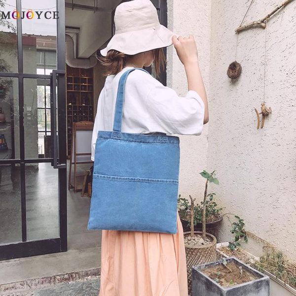

fashion denim women shoulder crossbody bags large capacity totes handbag