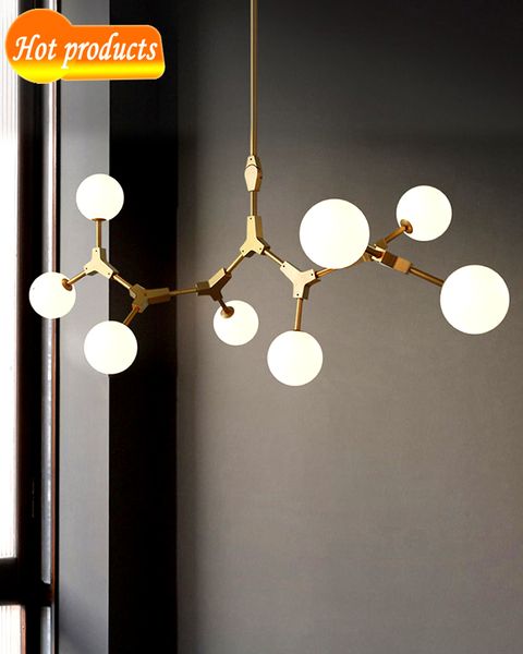 

modern nordic molecular chandelier living room decor ceiling chandeliers hanging lights kitchen island luminaires r0kp