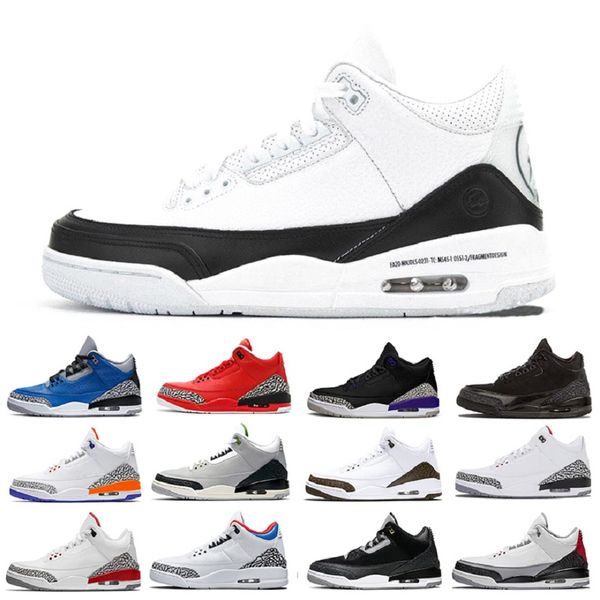 

2020 jumpman 3 men basketball shoes fragment unc black cement international flight men 3s sports shoes sneakers 40-47