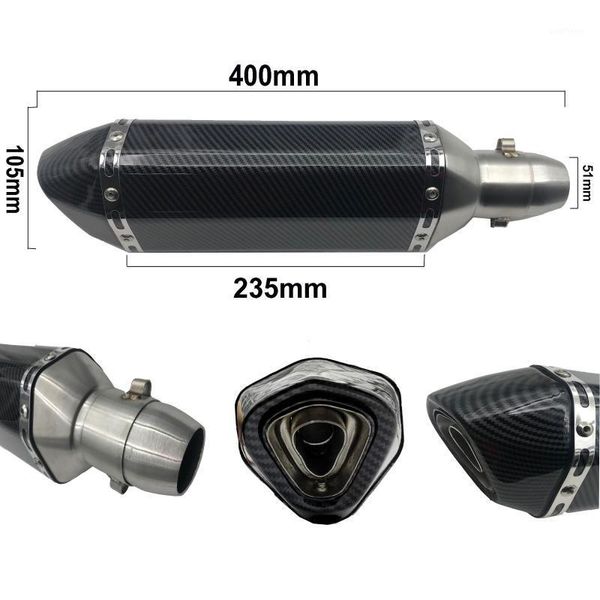 

universal ak motorcycle exhaust pipe muffler escape with db killer for 35-51mm cb400 gy6 nmax msx125 crf 230 gsr 6001