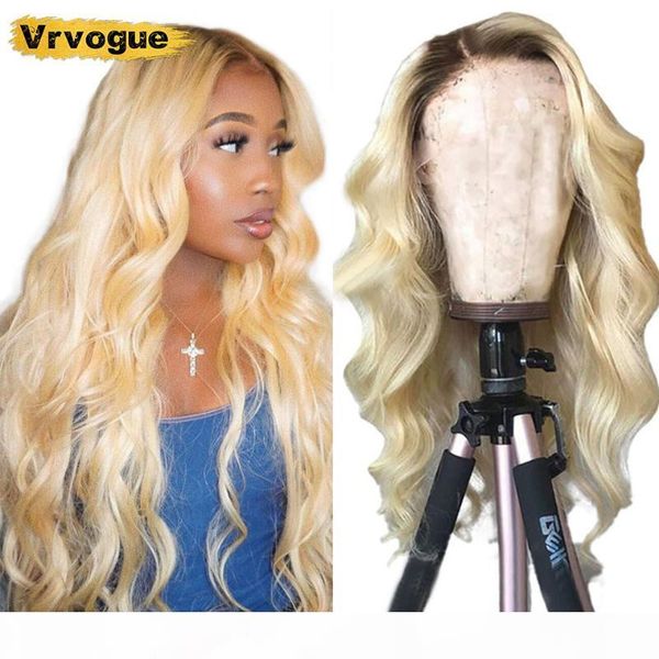 

blonde 613 lace frontal wig human hair remy brazilian body wave lace front human hair wigs for black women remy 150% 10-28 inch, Black;brown