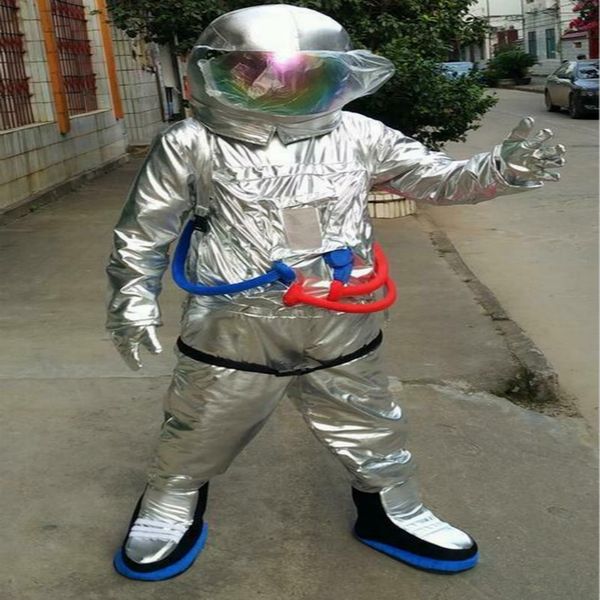 

mascot costumes 2020 spaceman mascot costume suits fancy party size dress astronaut toys clothing advertising carnival halloween chris, Red;yellow