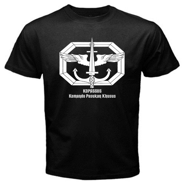 

спорт копассус индонезия спецназ ground commando army t-shirt black мода одежда мужской тенниска новая 3d printed прохладной футболку