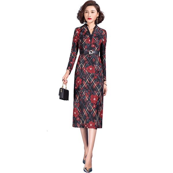 

spring fashion woman grace clothes long bow dress floral 3066, Black;gray