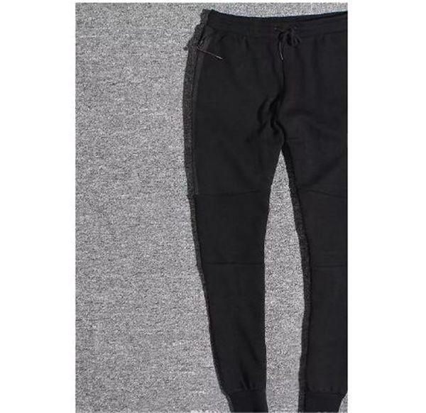 

men s clothing tech fleece sport pants space cotton trousers men tracksuit bottoms mens joggers tech fleece camo running pants 2 colors, Black