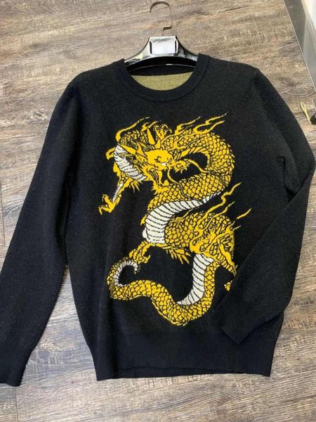 

kt09831 fashion men's sweaters 2020 runway luxury european design party style men's clothing, White;black