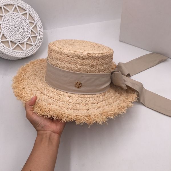 

japanese sweet lafite chic summer sun hat ladies elegant foldable bow ins style fake cool hat t200602, Blue;gray