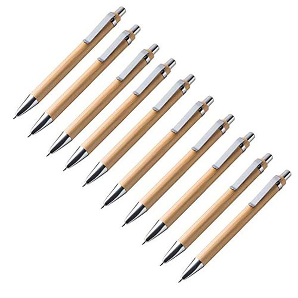 

ballpoint pen sets bamboo wood writing instrument (60 pcs), Blue;orange