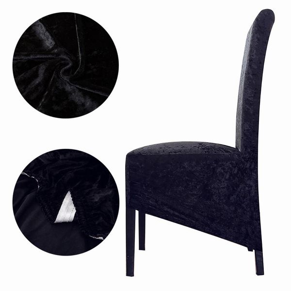 

2020 блестящий бархатный xl размер spandex стул крышка крышки крышки крышки для упругого сиденья чехлы для стула обеденные комнаты стул с за