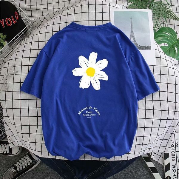 

short summer new pullover round neck korean loose half sleeve men's t-shirt, White;black